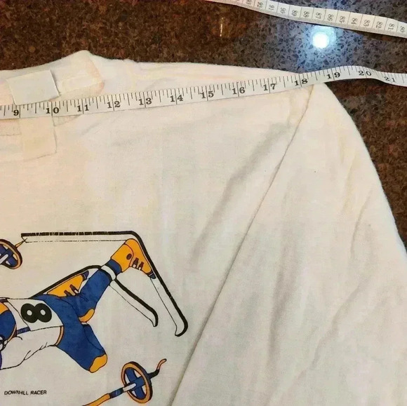 1970s Vintage Medalist Allen- A Downhill racer thermal LS T- shirt. Large - Picture 7 of 9